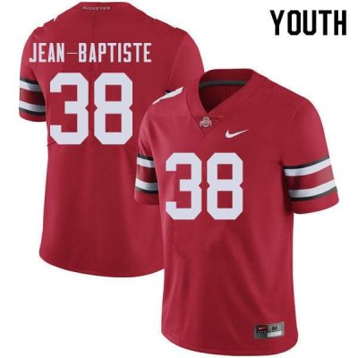 Youth Ohio State Buckeyes #38 Javontae Jean-Baptiste Red Nike NCAA College Football Jersey Latest JGF5144CB